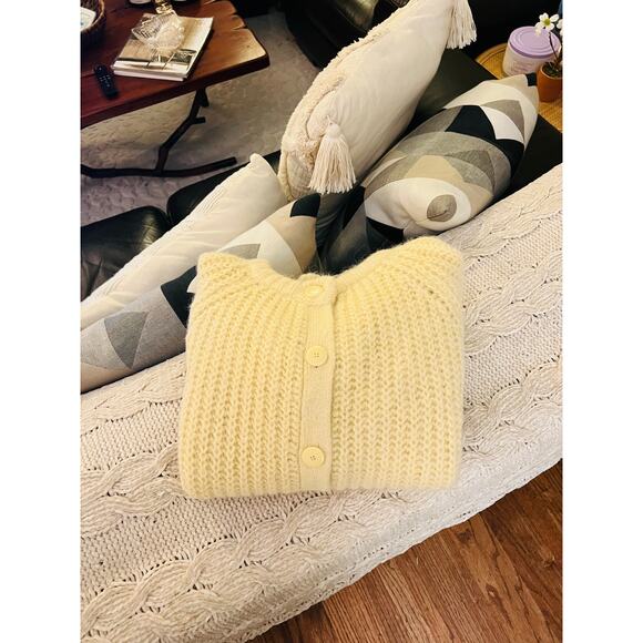 La Maille Sezane Emile Cardigan in Pastel Yellow XS 💛✨ - Picture 12 of 14